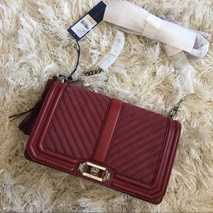NWT Rebecca Minkoff Love crossbody with tassel